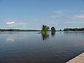 Meer bie de kust in Midden-Zweden