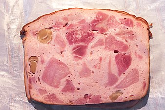 Schinkenleberkäse