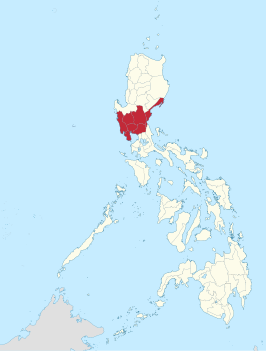 Locatie van de provincie Central Luzon