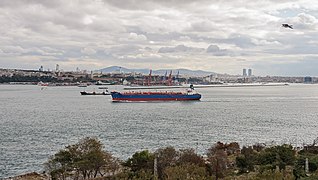 The port of Haydarpaşa (Haydarpaşa Limanı) seen from the Topkapı Palace