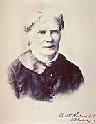 Elizabeth Blackwell (1821–1910), known as the first women to gain a medical degree in the United States