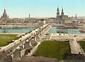 Augustusbrücke Altstadt 1900