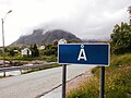 A sign of Å i Lofoten