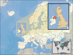 Situación de Irlanda d'o Norte