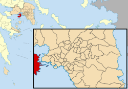 Salamina (isola) - Localizzazione