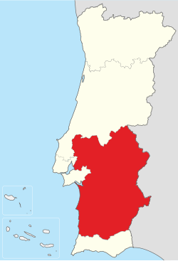 Alentejo - Localizzazione