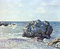 Alfred Sisley : La Baie de Langland, Storr's Rock, Matin (1897).