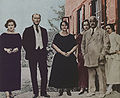 Mustafa Kemal Pasha and Latife Hanım (far right) with her family in early 1923.