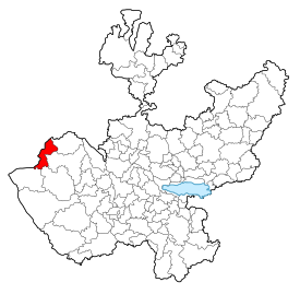 Location within the state of Jalisco