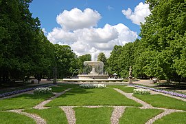 Saxon Garden with the central fountain