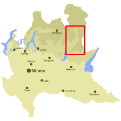 Val Camonica - Localizzazione