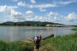 Ubangi pie Centrālāfrikas galvaspilsētas Bangi