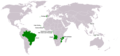 Portuguese speaking countries resulting from the colonization process