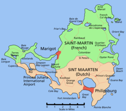 Saint-Martin (Francia) - Localizzazione