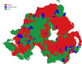 Mapa Severného Írska podľa národnej identity (2011)