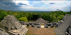 View from atop Caracol