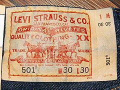 Logo original de Levi Strauss & Co.