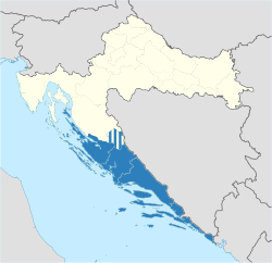 Dalmazia - Localizzazione