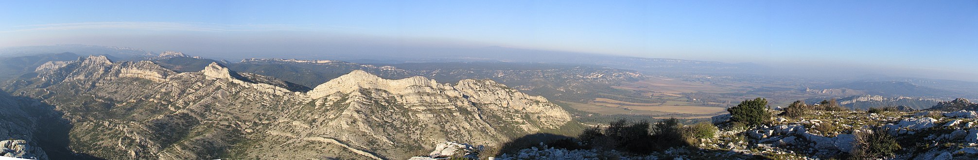 landscape panorama, Les Civadières as seen from mountain Les Opies,