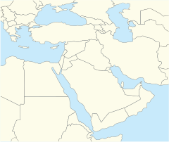 イスタンブールの位置（中東内）