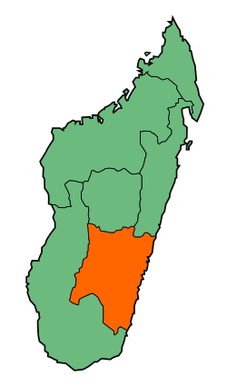 Provincia di Fianarantsoa - Localizzazione