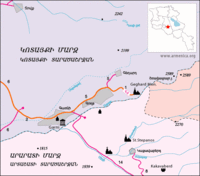 Map of Garni and the surrounding area