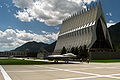 Kadet Chapel a Kwalejin Sojojin Sama na Amurka kusa da Colorado Springs.