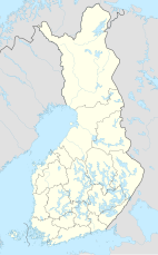 Map showing the location of Kauhaneva–Pohjankangas National Park