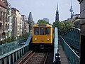 Train at the viaduct