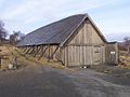 Reconstructed Viking boat house