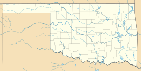 A map of Oklahoma showing the location of Great Salt Plains State Park