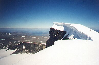 The summit seen from west in July 1999.