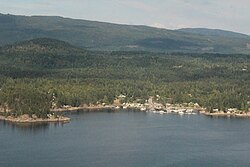 Lund, seen from a floatplane