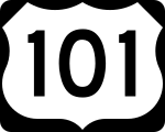 Straßenschild des U.S. Highways 101