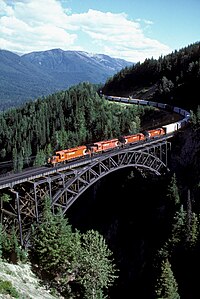 Die Stoney Creek Bridge am Rogers-Pass