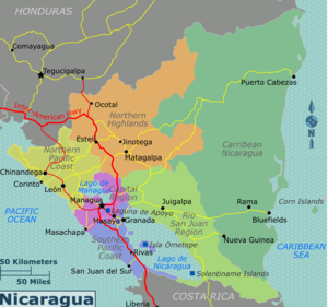 Die Regionen Nicaraguas