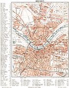 Mapa de la ciudad en 1895.