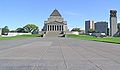 Melbourne Shrine of Remembrance (perspectiva do norte)