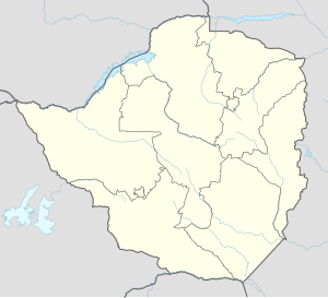 Bulawayo na zemljovidu Zimbabvea