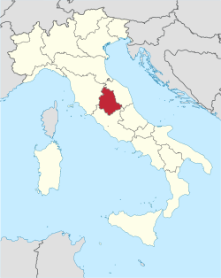 Umbria - Localizzazione