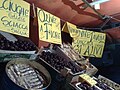 Market in Palermo with olives