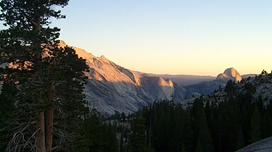 Tenaya Canyon showing Alpenglow