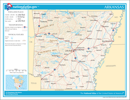 Arkansas – Mappa