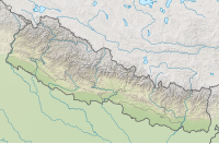 Lagekarte von Nepal