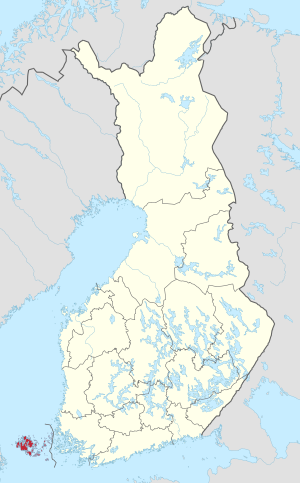 Lage Ålands in Finnland