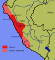 The area of the Chavín and site of Chavín de Huantar