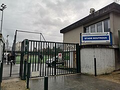 Entrée principale du stade.