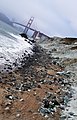 One of the many beaches with views of the Golden Gate.