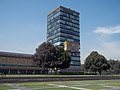 Edificio principal da administración da CU na Cidade de México