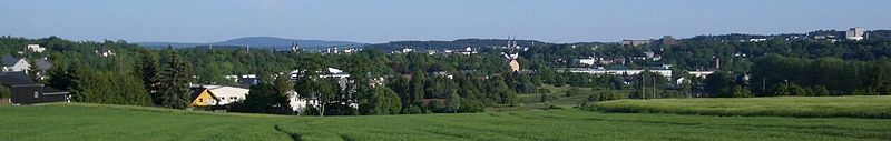 Hof – Panorama fra Nordøst, i baggrunden Kornberg